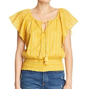 Parker Sasha ruffle top sz SM
